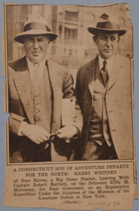 Image: A Connecticut Son of Adventure Departs for the North: Harry Whitney