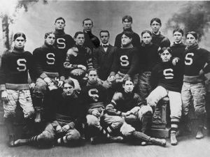 Image of Swarthmore Prep School football team.