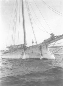 Image: The Iris, 50' sloop owned by Alfred Mayo of Provincetown, Massachusetts. Used