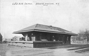 Image: U. and D., Railroad Depot