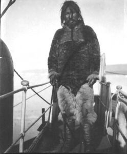 Image of Polar Inuit man aboard
