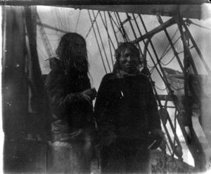 Image: 2 Inuit men aboard