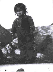 Image: Young Inuit boy in furs