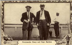 Image: Postcard: Commander Peary and Capt. Robert Bartlett