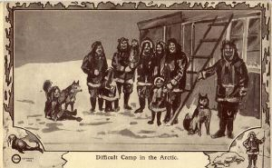 Image: Postcard: Difficult Camp in the Arctic