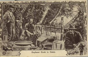 Image: Postcard: Explorer Cook in Camp