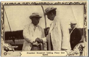 Image: Postcard: President Roosevelt  with Commander Peary 