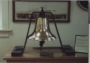 Image of Postcard: Photo of Roosevelt ship bell