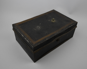 Image of Painted Metal Box with Lid, Used for Glass Lantern Slides