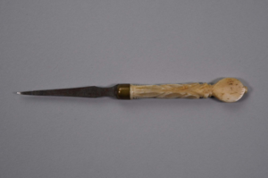 Image: ivory handled sewing or engraving tool