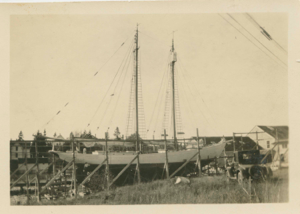 Image: The Bowdoin in dry dock