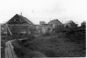 Image of Eskimo [Inuit] houses at Hopedale