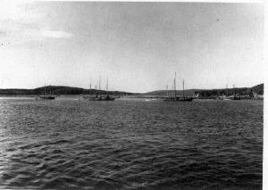 Image: Schooners in a fishing cove