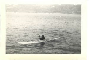 Image of Greenlander in kayak