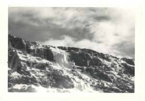 Image of Snow on rocky ridge