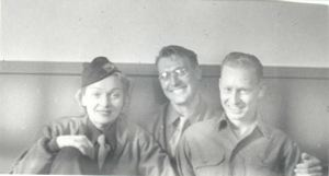 Image: Marlene Dietrich with two servicemen