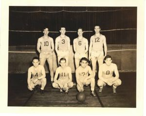 Image: The Browns - HBH League Basketball Champions at #858. Top row (l-r): Pvt. R.L.Pa