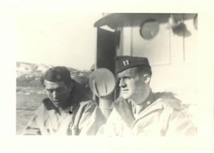 Image: Two officers on ship