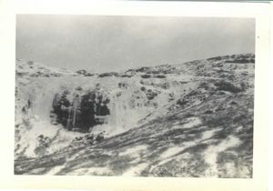 Image: Frozen waterfall near Bluie West 1