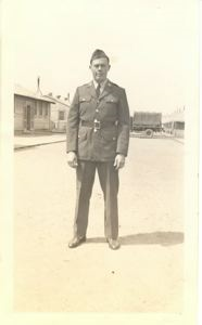 Image of Rutledge in Private's OD uniform