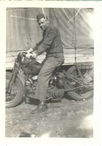 Image of Rutledge on motorcycle