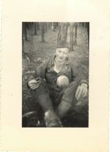 Image of Soldier sitting on ground