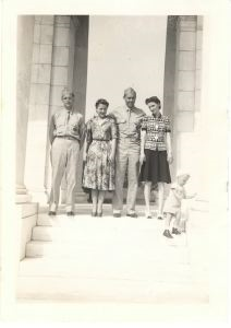 Image: Soldier, Mrs. Rutledge?, Rutledge, Lois?, young boy