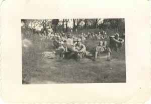 Image of Group of soldiers resting, Tippett