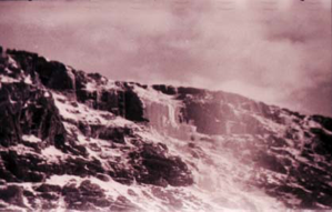 Image: Snow on mountain, detail