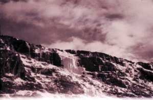 Image of Snow on mountain, detail