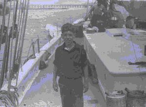 Image of William Thomas, jr. on deck