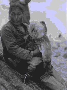 Image of Inuit mother and baby