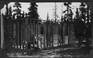 Image of House frame going up