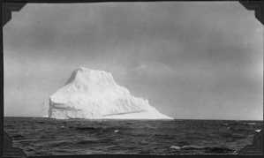Image of Iceberg 'whose equilibrium has shifted.'