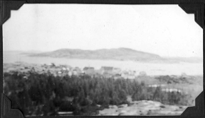 Image: View to a town [blurred]