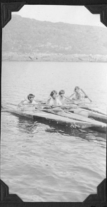 Image of Four kayakers
