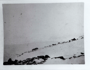 Image of Rocky, snowy slope  