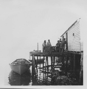 Image: Fishing stage on south side of harbour