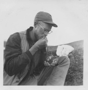 Image of Charley Hall setting traps - step 4