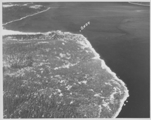 Image of Aerial view of Rigolet and surrounding area