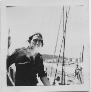 Image of Dick Backus, smoking