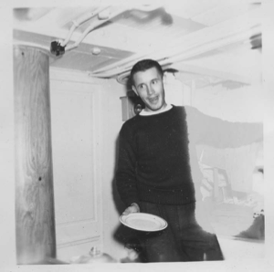 Image of Bill Butler in the galley