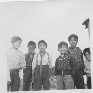 Image: Group of Indian [Innu] boys
