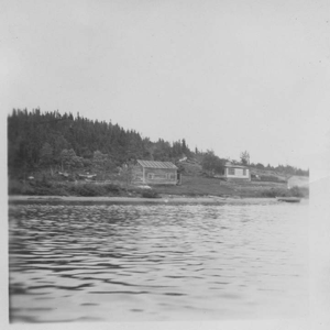 Image: Settlers' cabins at Little lake