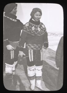 Image: Two West Greenlandic women in traditional dress
