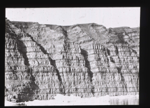 Image of Cliffs showing pronounced striations