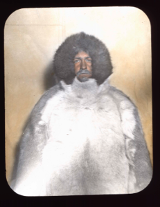 Image of Dr. Tanquary in furs, portrait