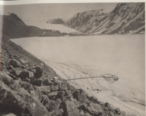 Image of Netting little auks at Brother John's glacier
