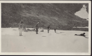 Image of Jot and Eskimos [Inuit] fishing