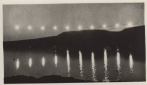 Image: Ten midnight suns with reflections August 7 and 8, 1916